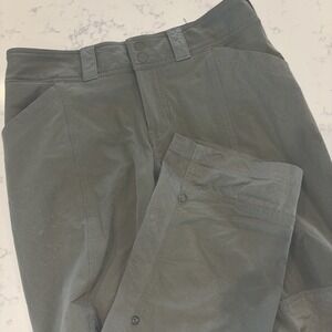 REI Women's Convertible Hiking Outdoor Pants Long Or Capri Style Green‎ Size 6